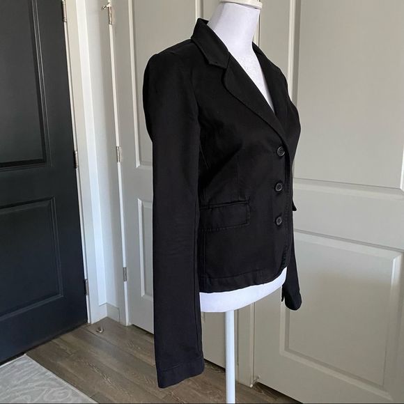 Y2K Vintage Juicy Couture Jeans Black Cotton Blazer Size S - Picture 4 of 11